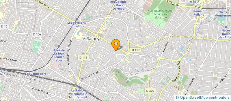 localisation de l'entreprise MONSIEUR GEORGES WARGNIEZ  LE RAINCY