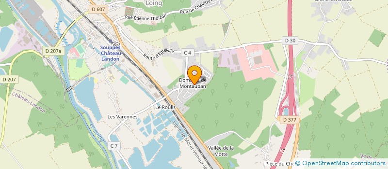 localisation de l'entreprise MONSIEUR GEORGES WARIN à SOUPPES-SUR-LOING