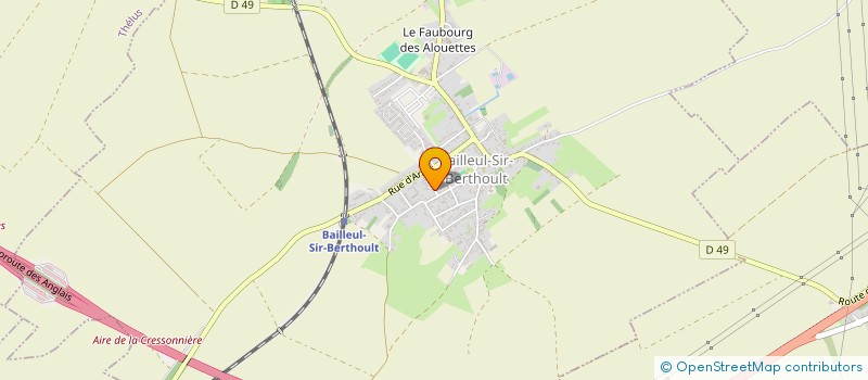 localisation de l'entreprise MONSIEUR GEORGES WARLOUZET à BAILLEUL-SIR-BERTHOULT