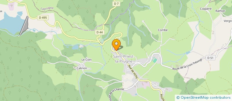 localisation de l'entreprise MONSIEUR GEORGES WAWRA  SAINT-PRIEST-LA-PRUGNE