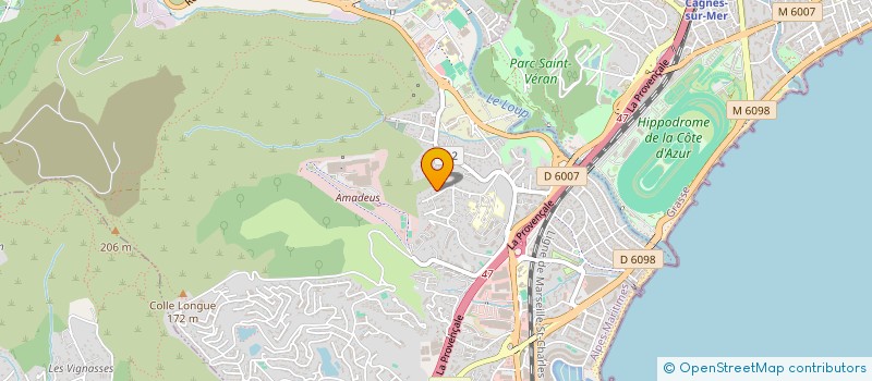 localisation de l'entreprise MONSIEUR GEORGES ZAGOURIS-GALLIGAS  VILLENEUVE-LOUBET