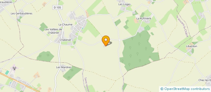 localisation de l'entreprise MONSIEUR GEORGETTE GUERIN  SAINT-VINCENT-LA-CHATRE