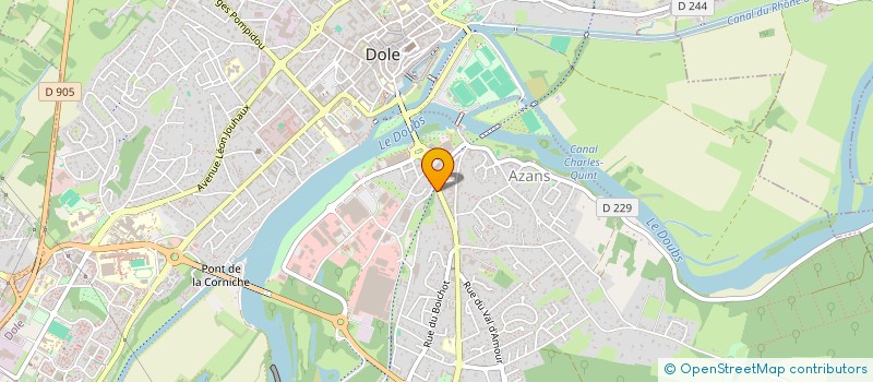 localisation de l'entreprise MONSIEUR GEORGI KAYEVSKI  DOLE