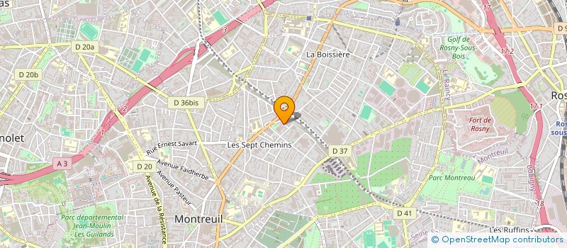 localisation de l'entreprise MONSIEUR GEORGI MINCHEV à MONTREUIL