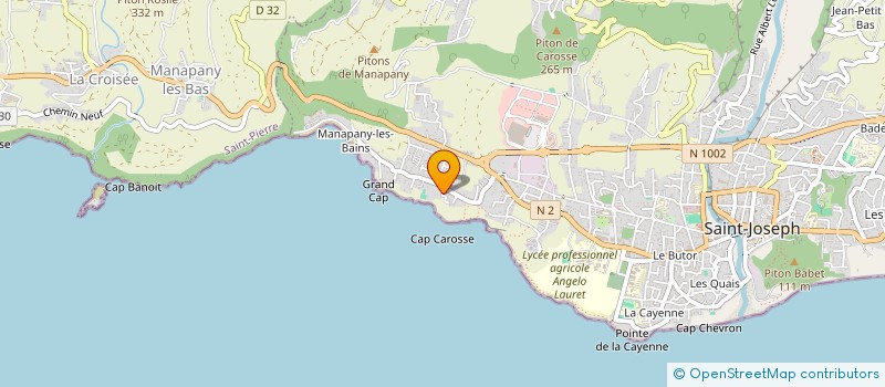 localisation de l'entreprise MONSIEUR GEORGY OUAZANA à SAINT-JOSEPH