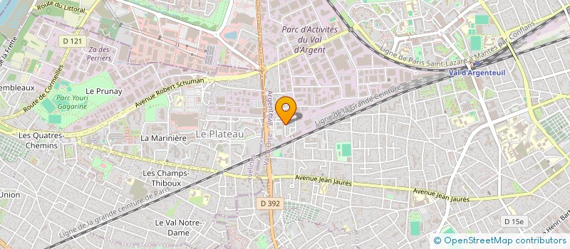 localisation de l'entreprise MONSIEUR GEOVANE CARLOS FERNANDES  ARGENTEUIL