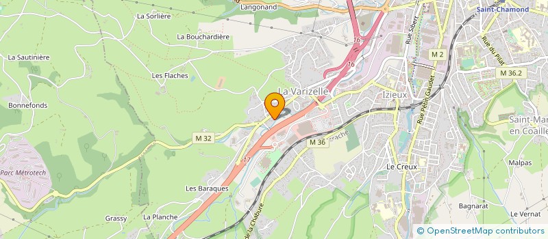 localisation de l'entreprise MONSIEUR GERAKD JACQUET à SAINT-CHAMOND