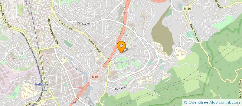 localisation de l'entreprise MONSIEUR GERALD ACHARD  SAINT-ETIENNE