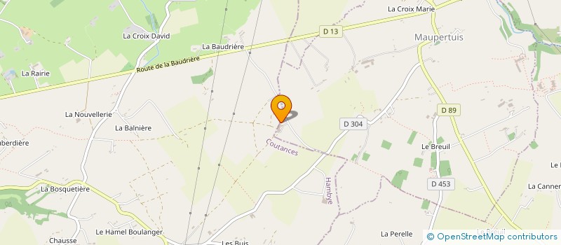 localisation de l'entreprise MONSIEUR GERALD ALLAIN  MAUPERTUIS