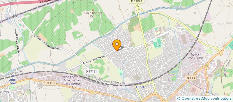 localisation de l'entreprise MONSIEUR GERALD BAGGIERI  LUNEL