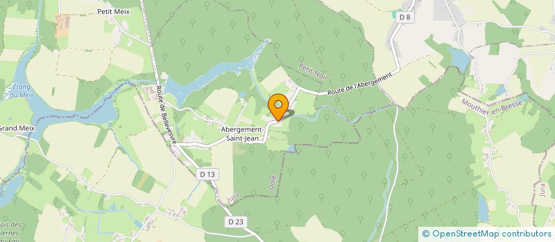 localisation de l'entreprise MONSIEUR GERALD BAUDARD  NEUBLANS-ABERGEMENT