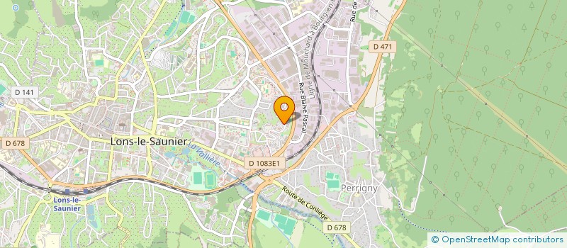 localisation de l'entreprise MONSIEUR GERALD BAUDOUIN  LONS-LE-SAUNIER