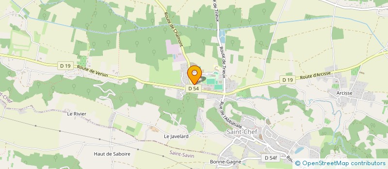 localisation de l'entreprise MONSIEUR GERALD BERNARD  SAINT-CHEF