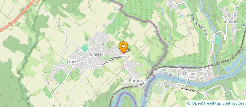 localisation de l'entreprise MONSIEUR GERALD BERTRAND  CHALLEX