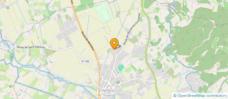 localisation de l'entreprise MONSIEUR GERALD BEZERT  VELLERON