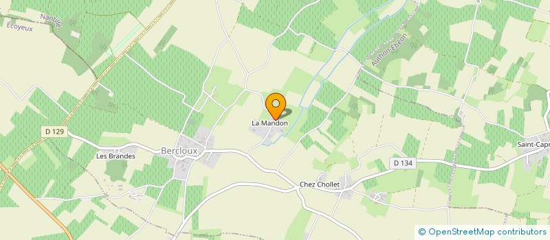 localisation de l'entreprise MONSIEUR GERALD BOISSINOT  BERCLOUX