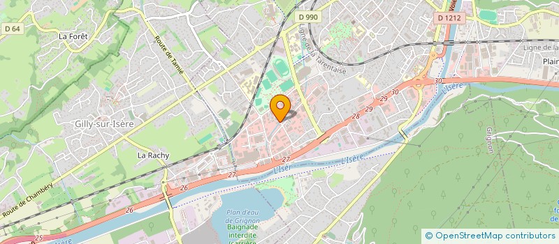 localisation de l'entreprise MONSIEUR GERALD BONNET-LIGEON  ALBERTVILLE