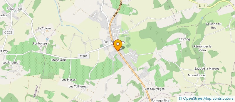 localisation de l'entreprise MONSIEUR GERALD BRASSOUD  ISSIGEAC