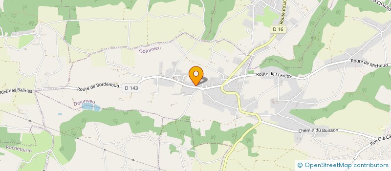 localisation de l'entreprise MONSIEUR GERALD BRUNAT  DOLOMIEU