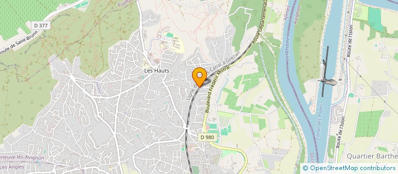 localisation de l'entreprise MONSIEUR GERALD BRUNET  VILLENEUVE-LES-AVIGNON