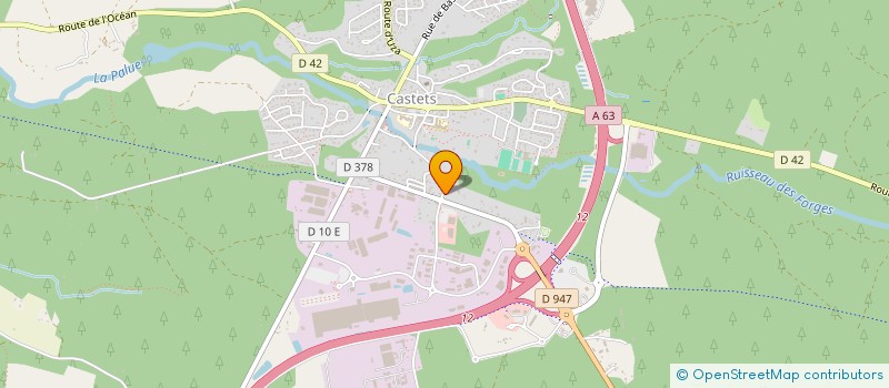 localisation de l'entreprise MONSIEUR GERALD BRUTAILS  CASTETS