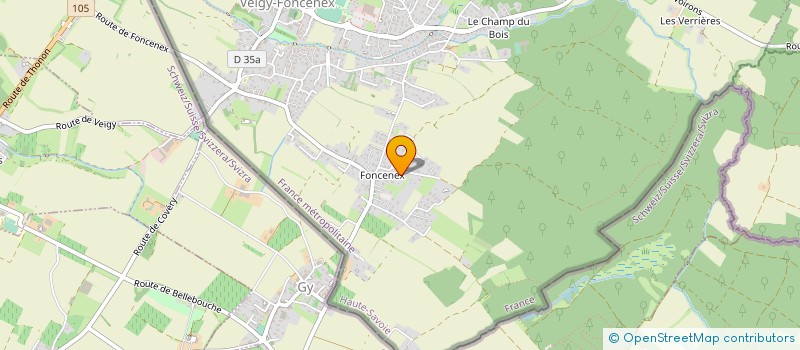 localisation de l'entreprise MONSIEUR GERALD BUCHS  VEIGY-FONCENEX