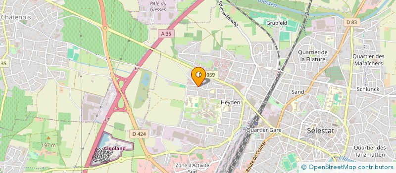 localisation de l'entreprise MONSIEUR GERALD BUFFET  SELESTAT