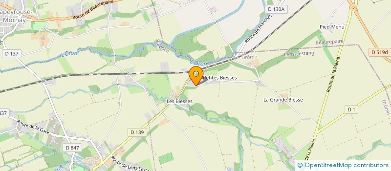 localisation de l'entreprise MONSIEUR GERALD BUISSON  LENS-LESTANG