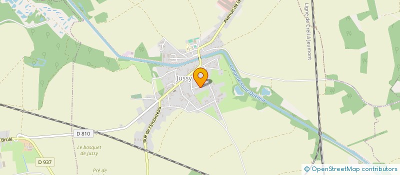 localisation de l'entreprise MONSIEUR GERALD BUKOWIECKI  JUSSY