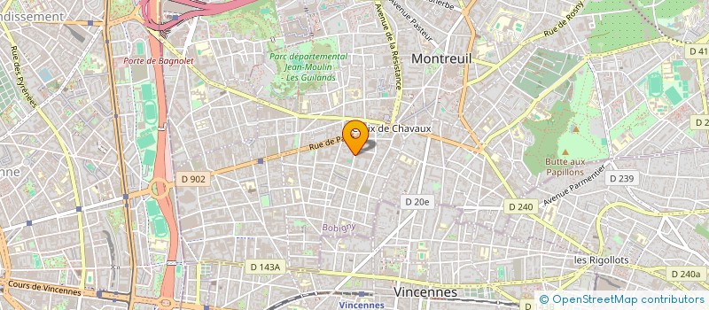 localisation de l'entreprise MONSIEUR GERALD CACCIUTOLO  MONTREUIL