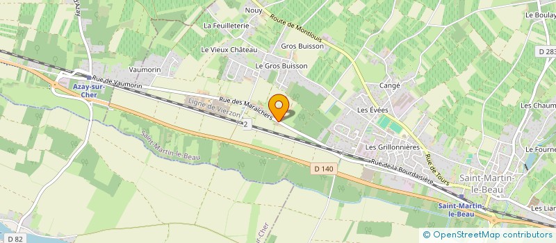 localisation de l'entreprise MONSIEUR GERALD CADET  SAINT-MARTIN-LE-BEAU