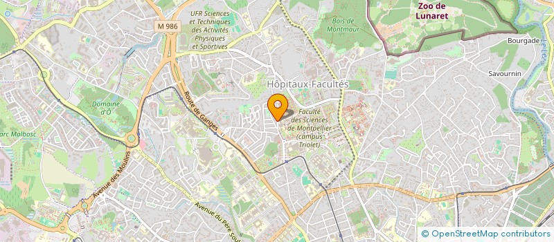 localisation de l'entreprise MONSIEUR GERALD CALAS à MONTPELLIER