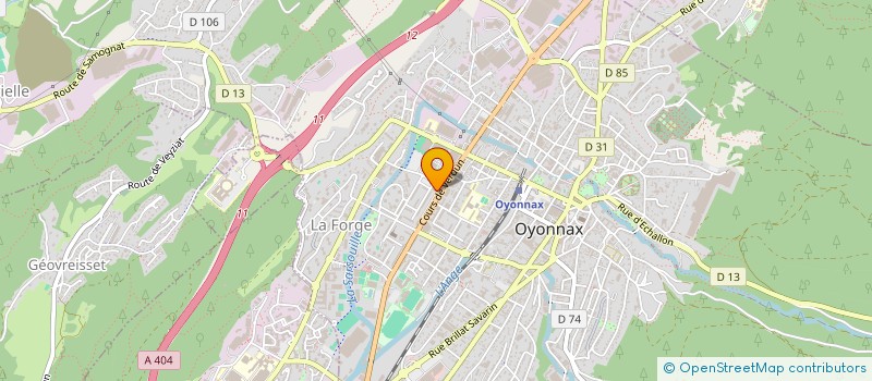 localisation de l'entreprise MONSIEUR GERALD CANIER à OYONNAX