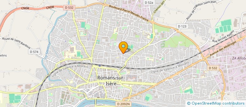 localisation de l'entreprise MONSIEUR GERALD CASAS  ROMANS-SUR-ISERE