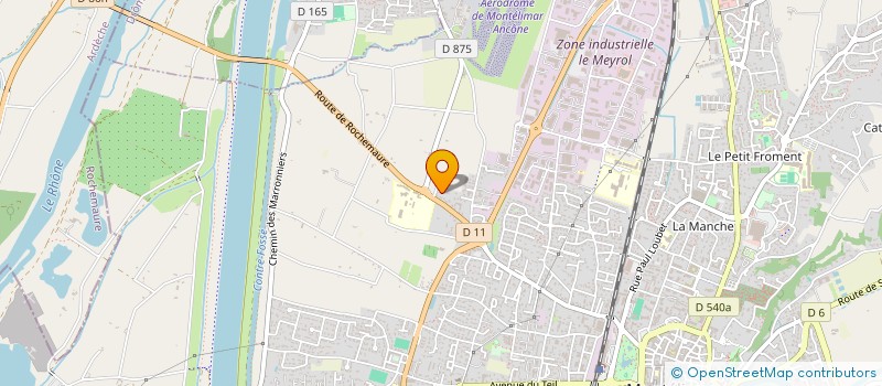 localisation de l'entreprise MONSIEUR GERALD CHAIX à MONTELIMAR