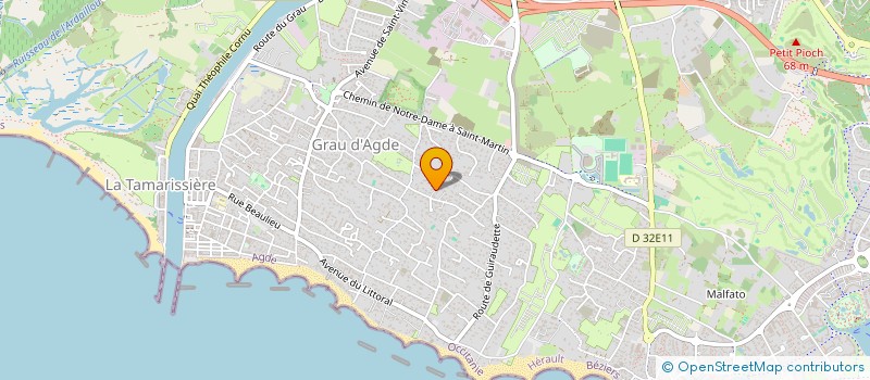 localisation de l'entreprise MONSIEUR GERALD CHAMBRE à AGDE