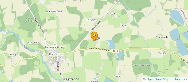 localisation de l'entreprise MONSIEUR GERALD CHATELET  ROMANS