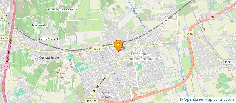 localisation de l'entreprise MONSIEUR GERALD CHIRON  ENTRAIGUES-SUR-LA-SORGUE