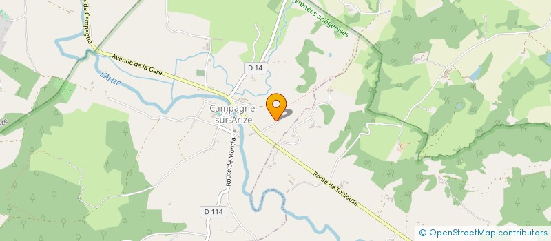 localisation de l'entreprise MONSIEUR GERALD COMMENGE à CAMPAGNE-SUR-ARIZE