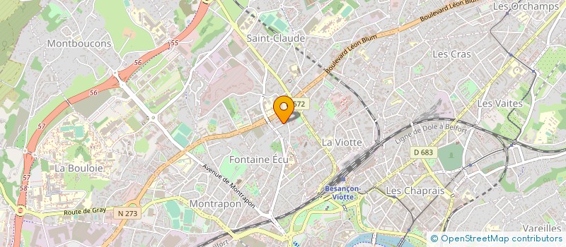 localisation de l'entreprise MONSIEUR GERALD CONDAMY à BESANCON