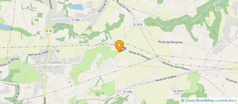 localisation de l'entreprise MONSIEUR GERALD CONTIN  LA CHAPELLE-DE-LA-TOUR