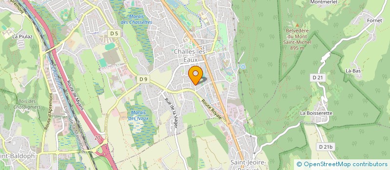 localisation de l'entreprise MONSIEUR GERALD CUDRAZ  CHALLES-LES-EAUX