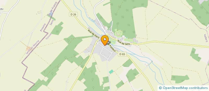 localisation de l'entreprise MONSIEUR GERALD CUVILLIER  VALLERY