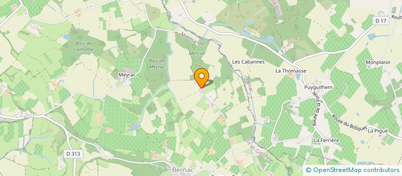 localisation de l'entreprise MONSIEUR GERALD DANIEL GUERIN à SAVIGNAC-DE-DURAS
