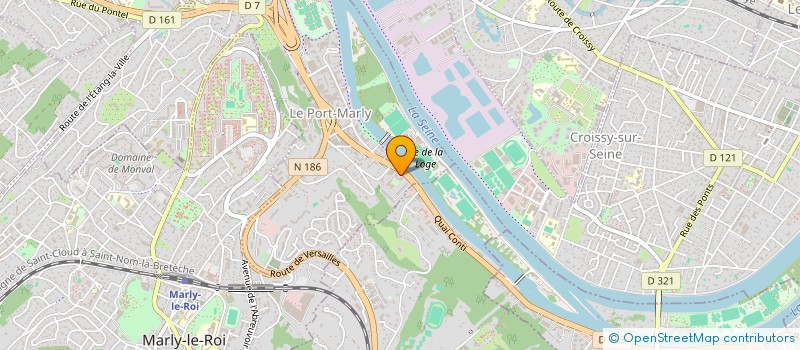 localisation de l'entreprise MONSIEUR GERALD DAVERDIN  LE PORT-MARLY