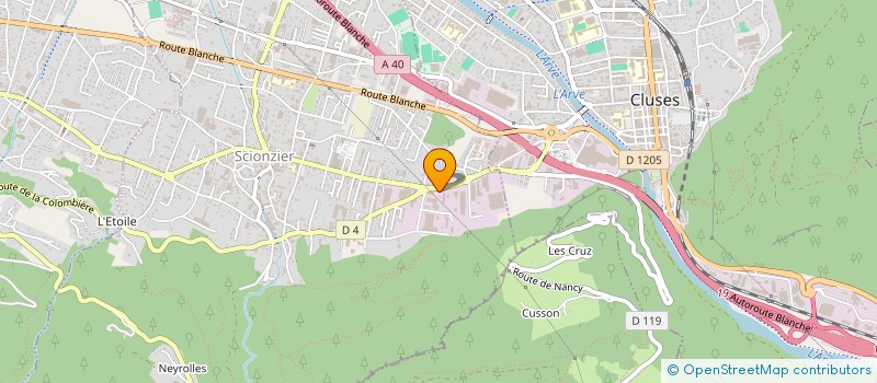 localisation de l'entreprise MONSIEUR GERALD DE CIA  SCIONZIER