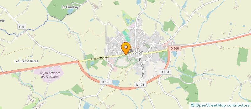 localisation de l'entreprise MONSIEUR GERALD DE GHAISNE DE BOURMONT  CORON