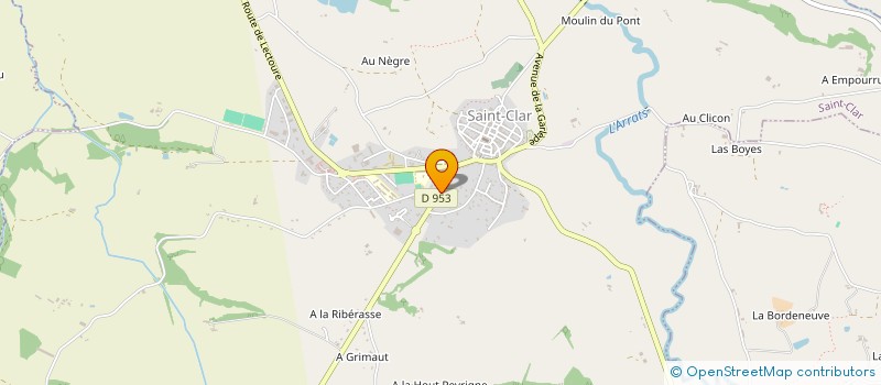 localisation de l'entreprise MONSIEUR GERALD DE LAERE à SAINT-CLAR