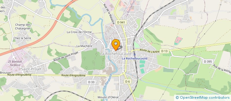 localisation de l'entreprise MONSIEUR GERALD DE TERRASSON DE MONTLEAU à LA ROCHEFOUCAULD-EN-ANGOUMOIS