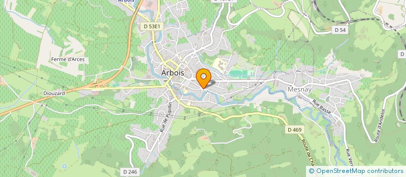 localisation de l'entreprise MONSIEUR GERALD DEBARBIEUX à ARBOIS